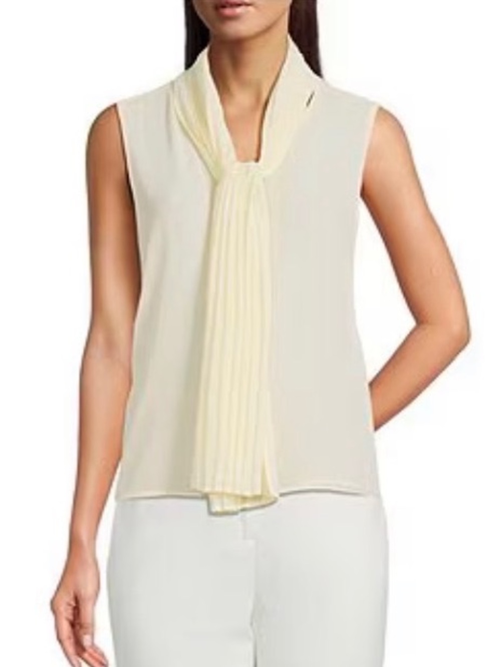 Calvin Klein Sleeveless Chiffon Blouse